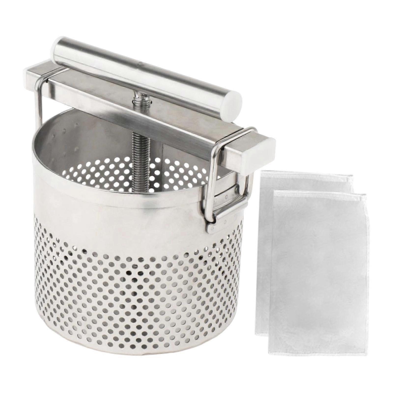 Vegetable Press Stainless Steel Kitchen Tool for Dumpling Filling with Even Pressure Extraction