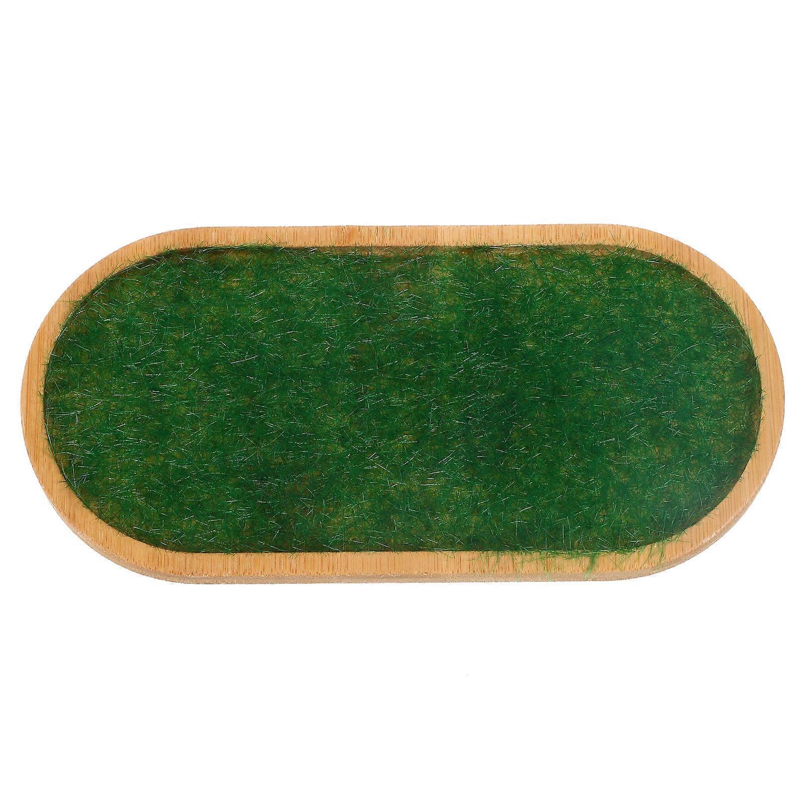 House Model Display Stand for Figurine with Simulation Grass