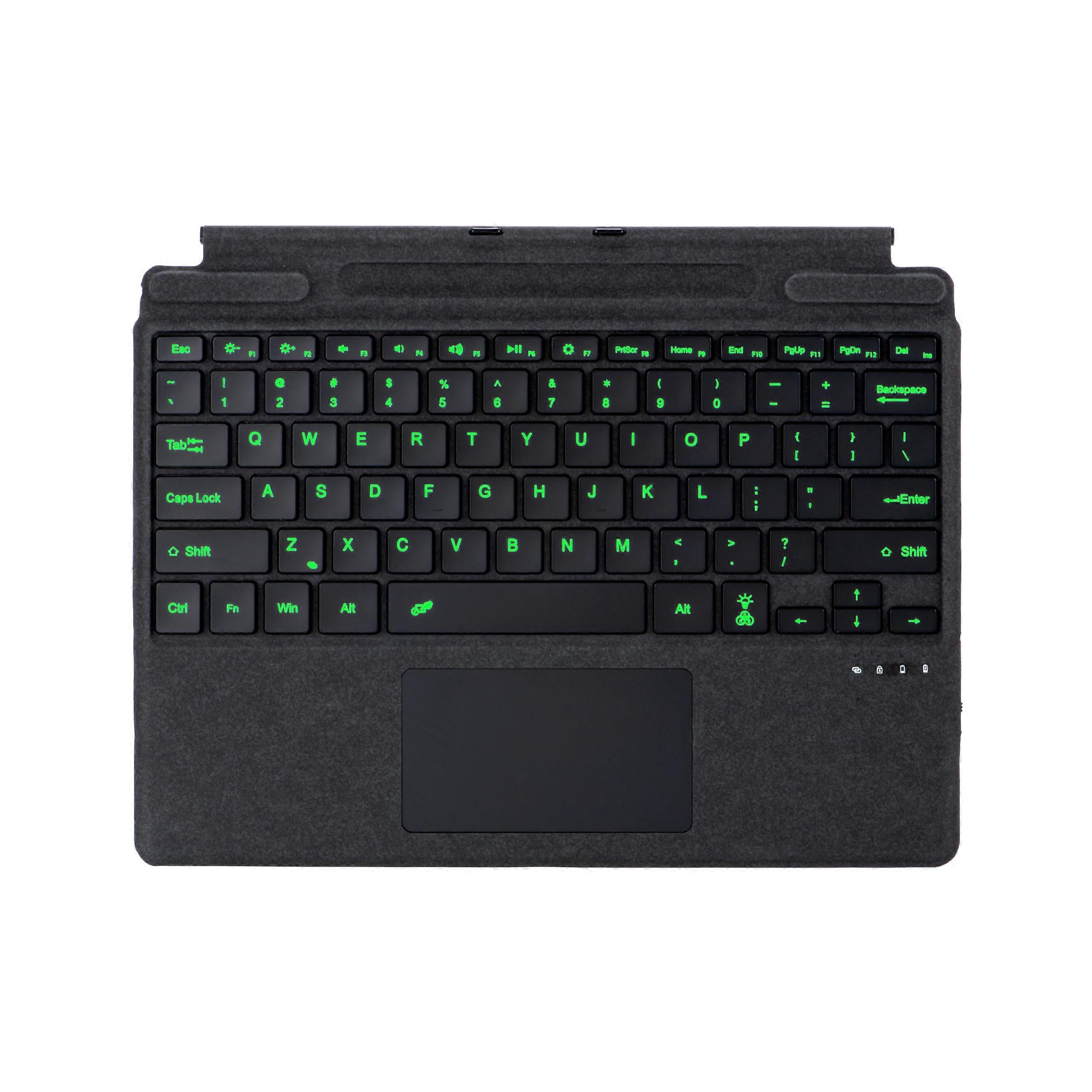 Keyboard Wireless Bluetooth 5.0 with Touchpad, 7Color Backlit Keys for Microsoft Surface Pro 8 9 10 X 11