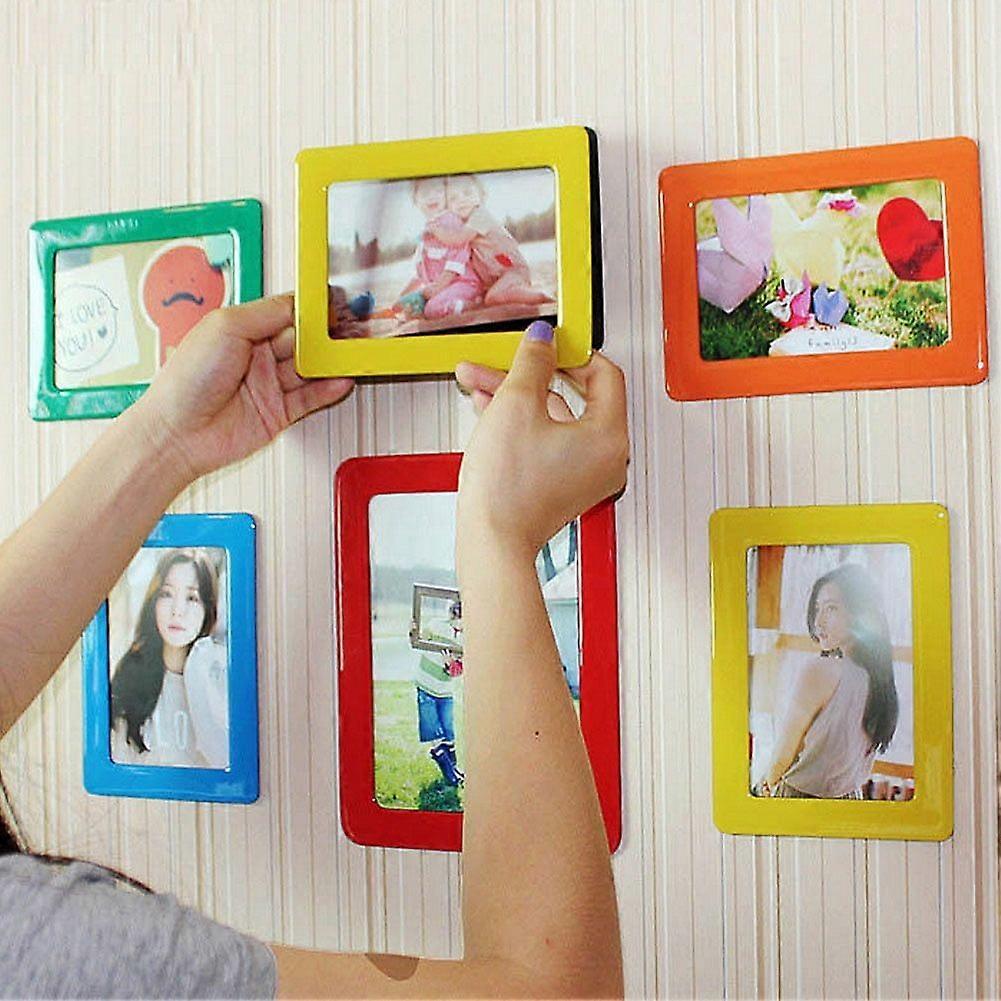 Mini Rectangle Magnetic Fridge Refrigerator Magnet Picture Photo Frame