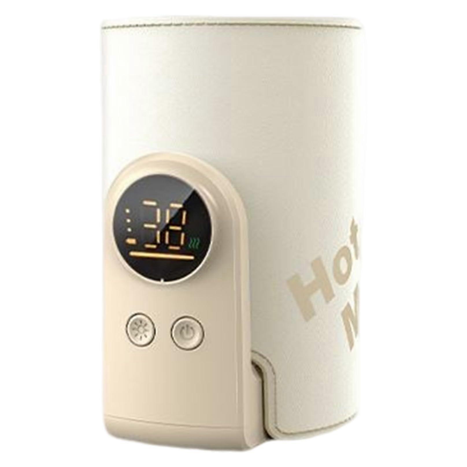 Portable Bottle Warmer with 6Level Temperature Control, Fast Heating and LongLasting Travel Use