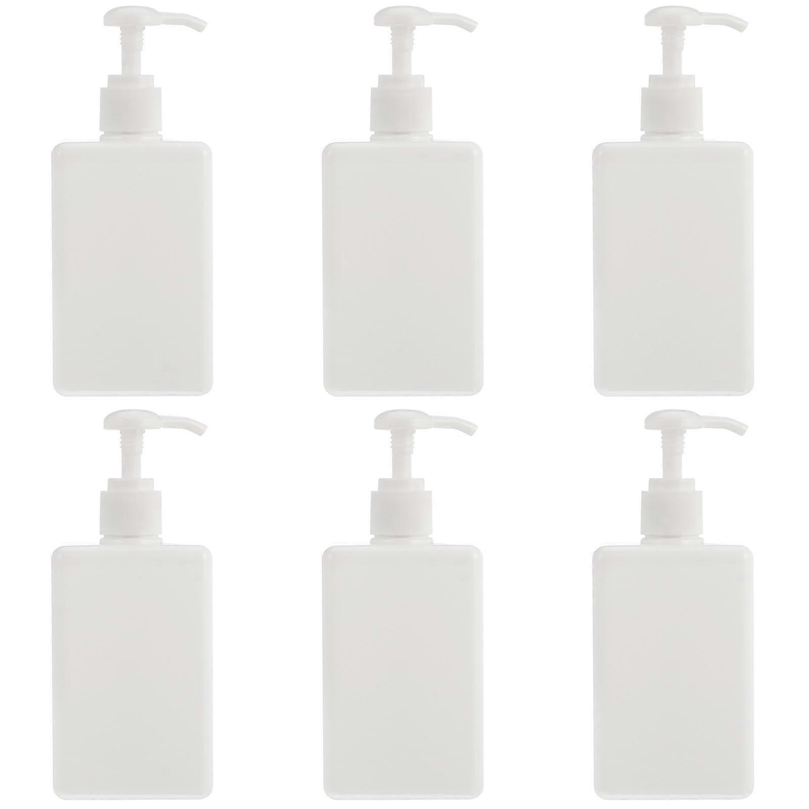6Pcs Empty Plastic Lotion Pump Bottles with LeakResistant Design for Refillable Shampoo and Soap