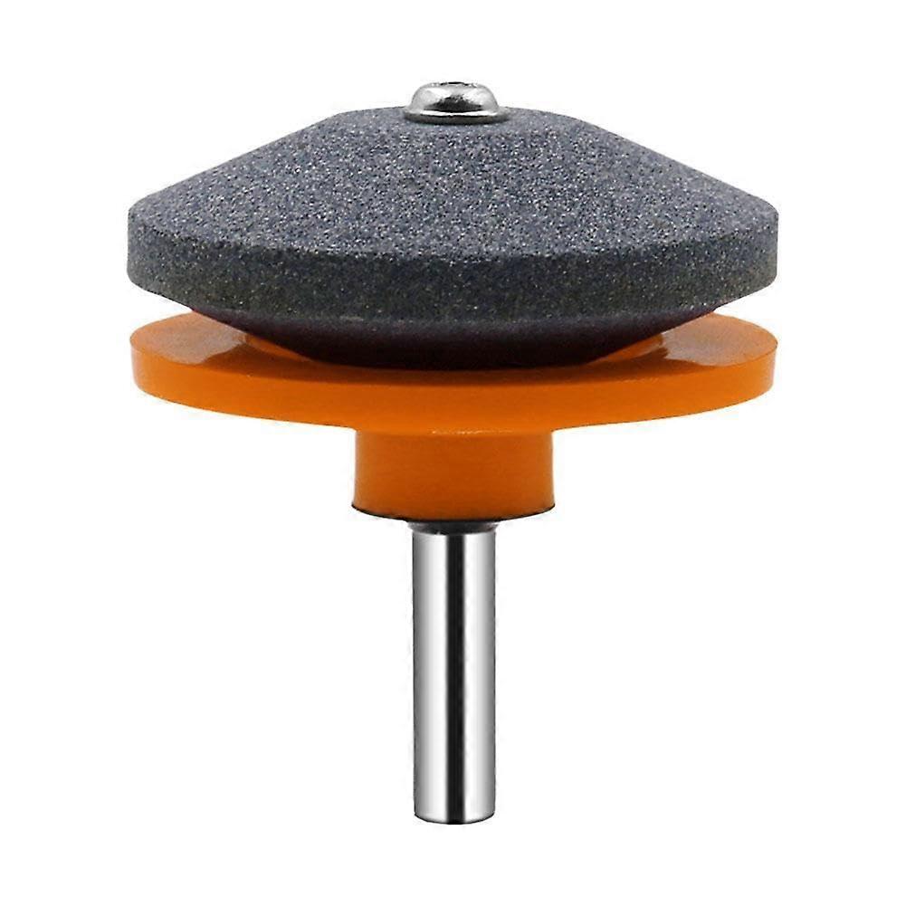 Universal Lawn Mower Blade Sharpener and Balancer, Double Layer Corundum, Fits Most Drills