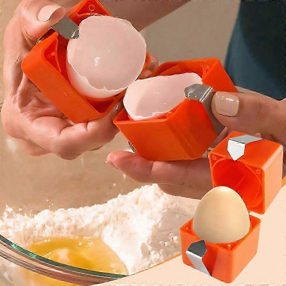 Egg Peeler Tool for Hard Boiled Eggs, Handheld Egg Cutter & Slicer for Raw & Boiled Eggs