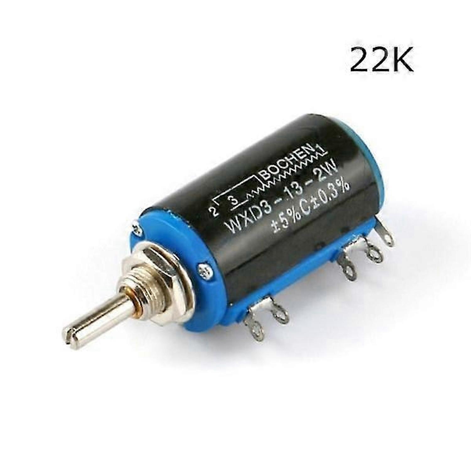 2pcs Multi-turn Potentiometer WXD3-13-2W 22K
