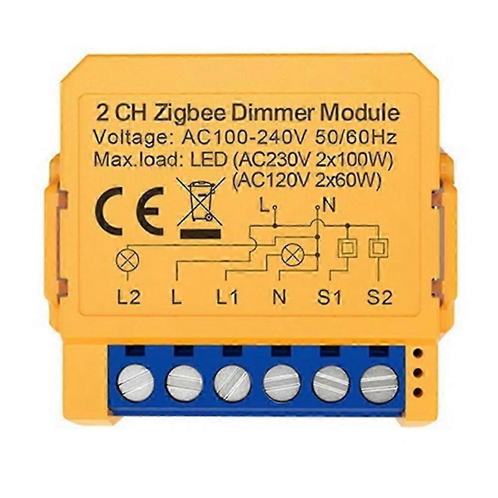Graffiti Intelligent ZigBee Dimmer On/Off 2 Way Dark Box Smart Switch APP Remote Dimming Multifunction Module