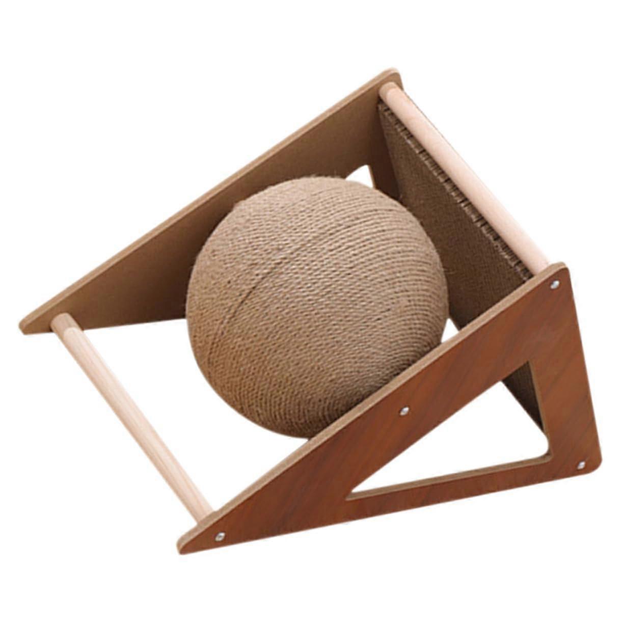 Sturdy Floor Cat Scratching Post with ScratchResistant Surface, Modern Home Decor Kitten Scratcher