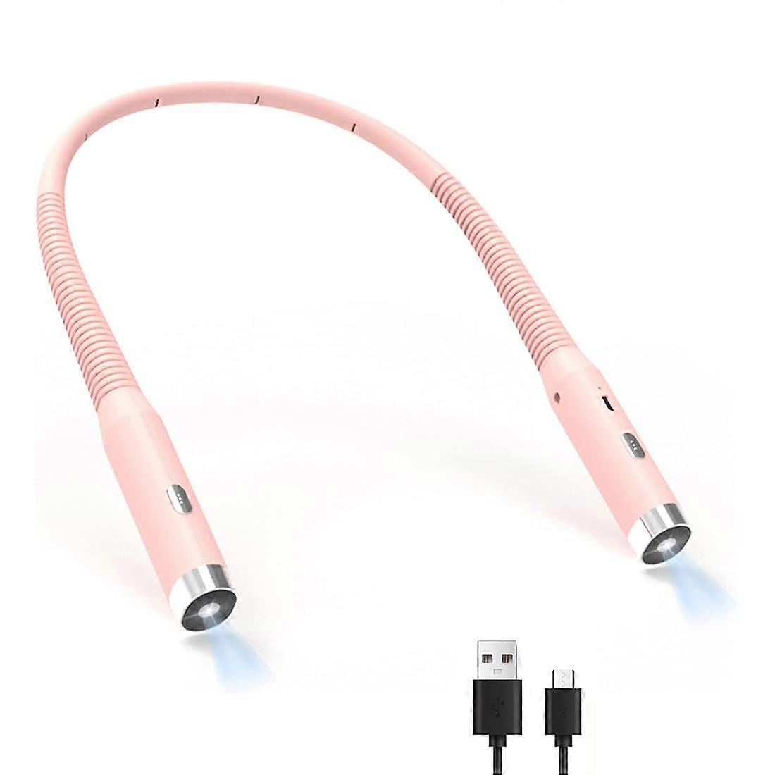 LED Neck Reading Light, Book Light for Reading in Bed, Rechargeable Neck Lamp for Reading, Knitting, Camping
