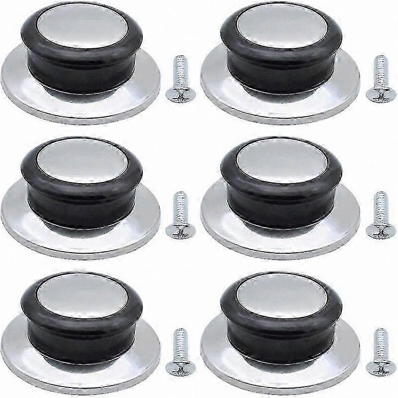 6-Pack Heat-Resistant Cookware Lid Knobs Replacement Handles for Pots and Pans