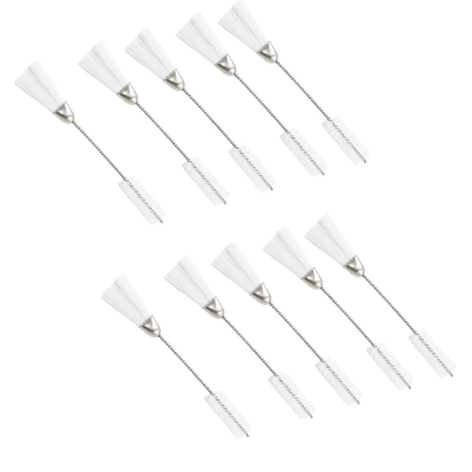 10pcs Double Ended Sewing Machine Cleaning Brush with Safe Nylon Bristles for Keyboards and Electronics