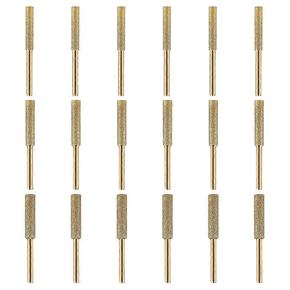 18Pcs Titanium Plated Diamond Chainsaw Sharpener Set with Fast Material Removal and Long Service Life