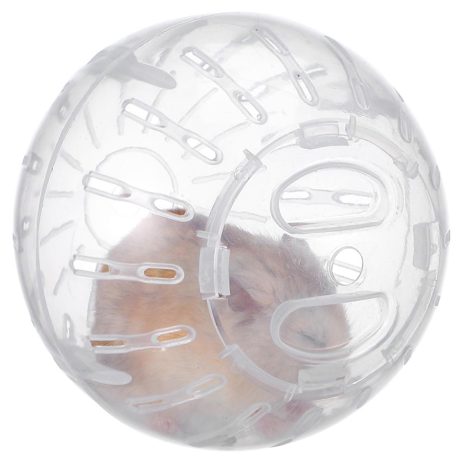 Hamster Running Ball Small Pet Exercise Ball for Playing White Plastic