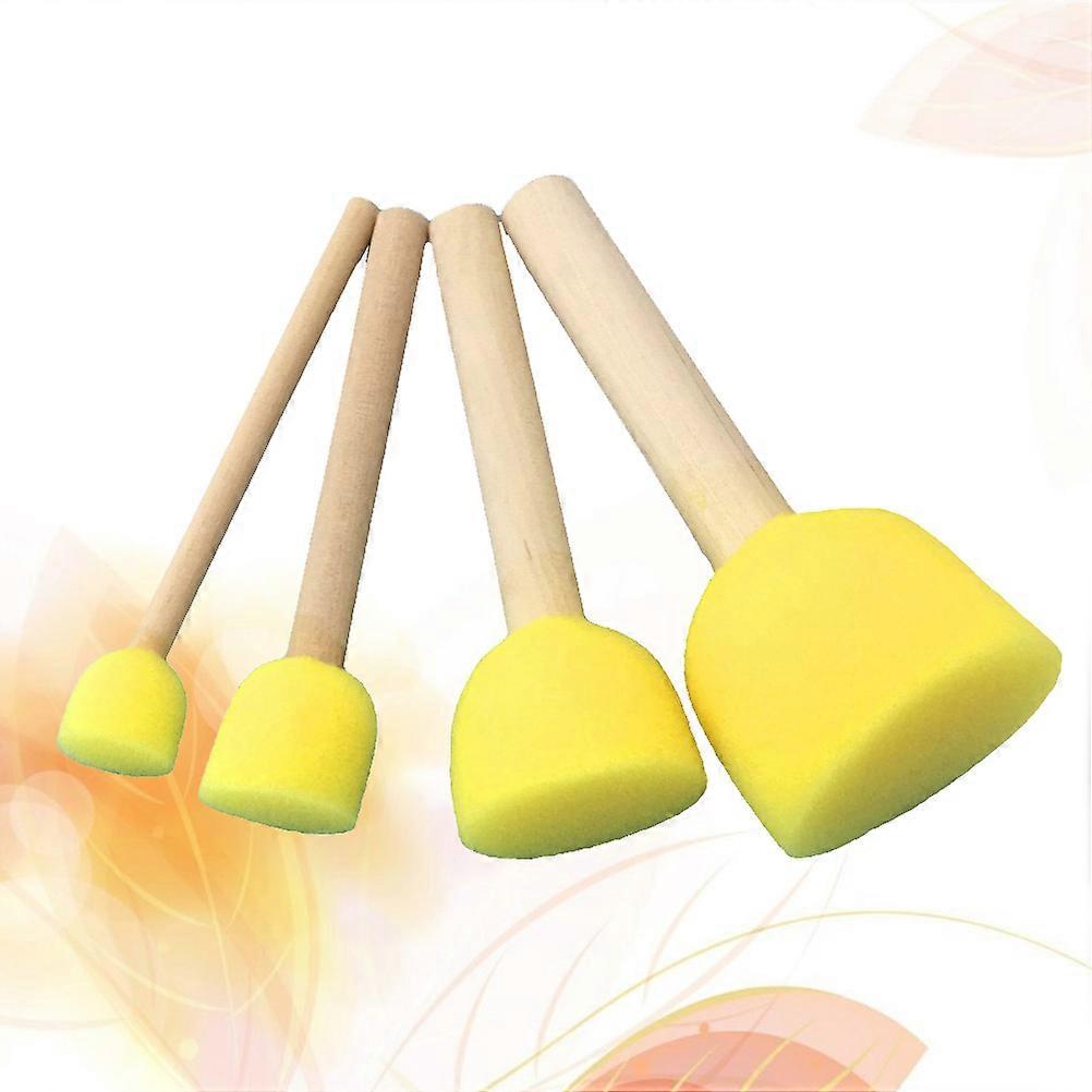 Sponge Paint Brush Round Set for Painting 15Packs with Assorted Sizes