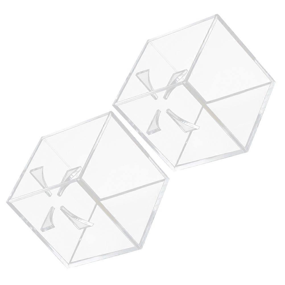 Baseball Display Holder Transparent Acrylic Case for Storage 4Pcs Set