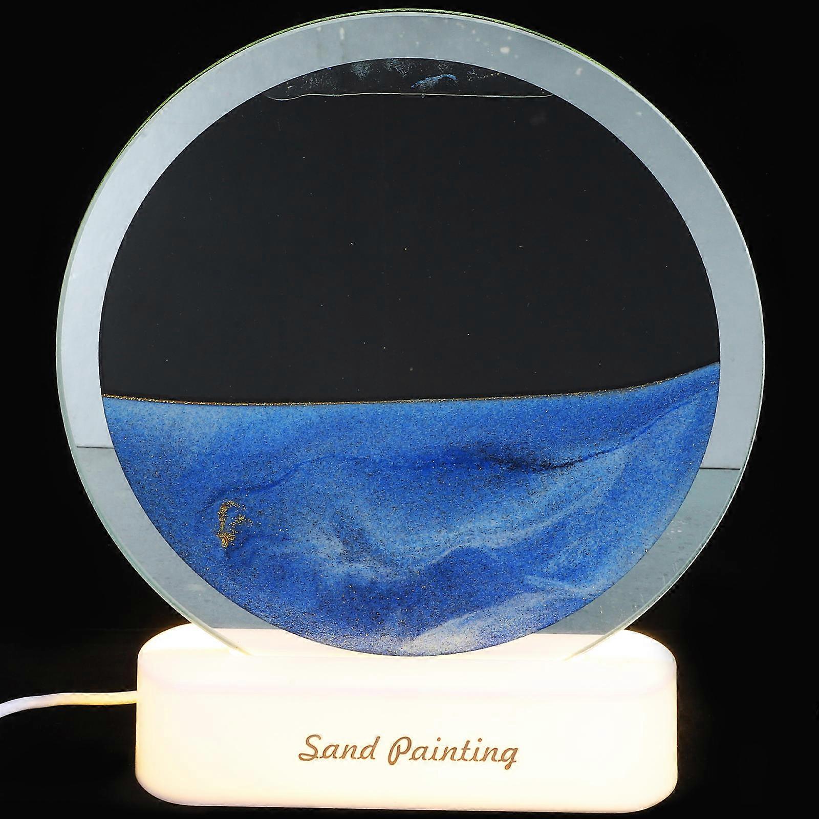 Moving Sand Art Liquid Lamp Table Lamp for DIY Craft 4Pcs