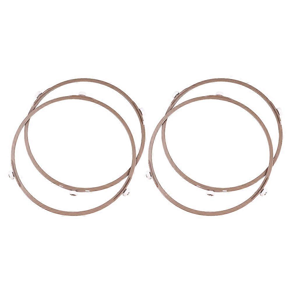 Microwave Oven Rack for Rotating Glass Turntable Plate 4Pcs Set