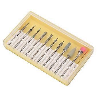 10stk neglebor sæt manicure pedicure neglepolering slibemaskine tilbehørBH-02