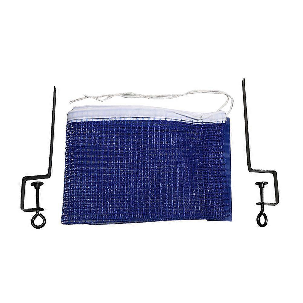 Table Tennis Portable Net Frame Tool Set Simple Net Rack Bracket Combination Set(Blue)