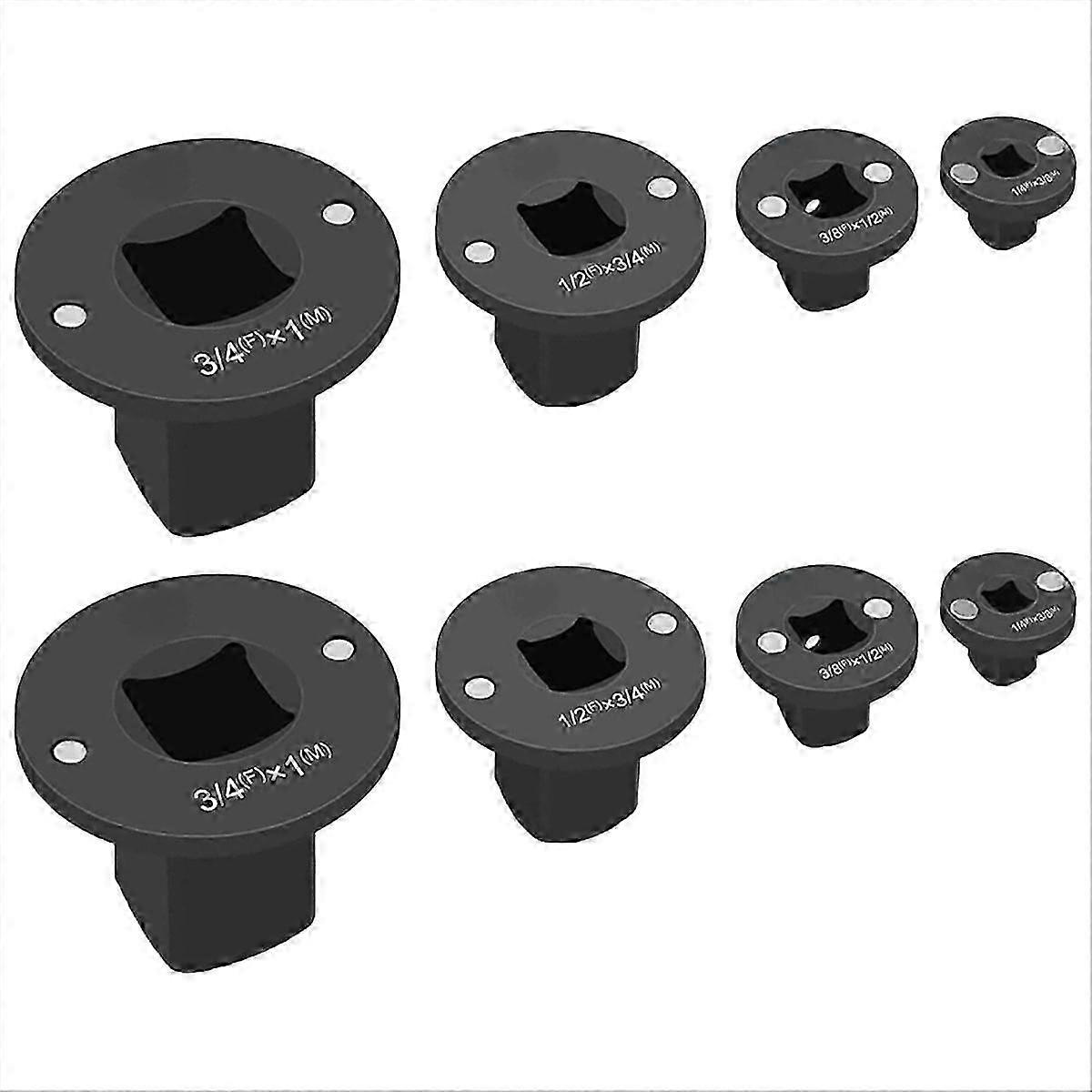2set Low Profile Impact Socket Adapter Set,Versatile Insert Ratchet Drive Adapter Kit,for Impact ,Po