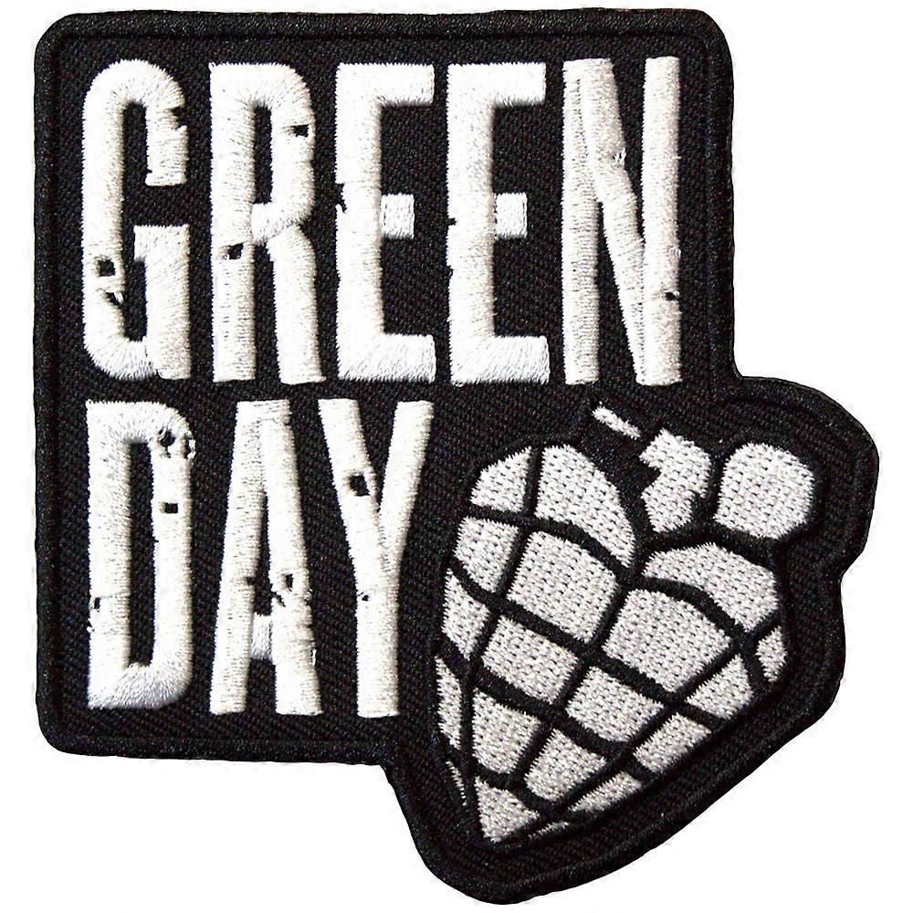 Green Day Stacked Logo & Grenade Standard Woven Patch