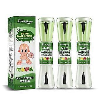 3x No Bite Stop Nail Biting Bitter Cuidado de uñas no tóxico Anti-comer para niños_YNYN