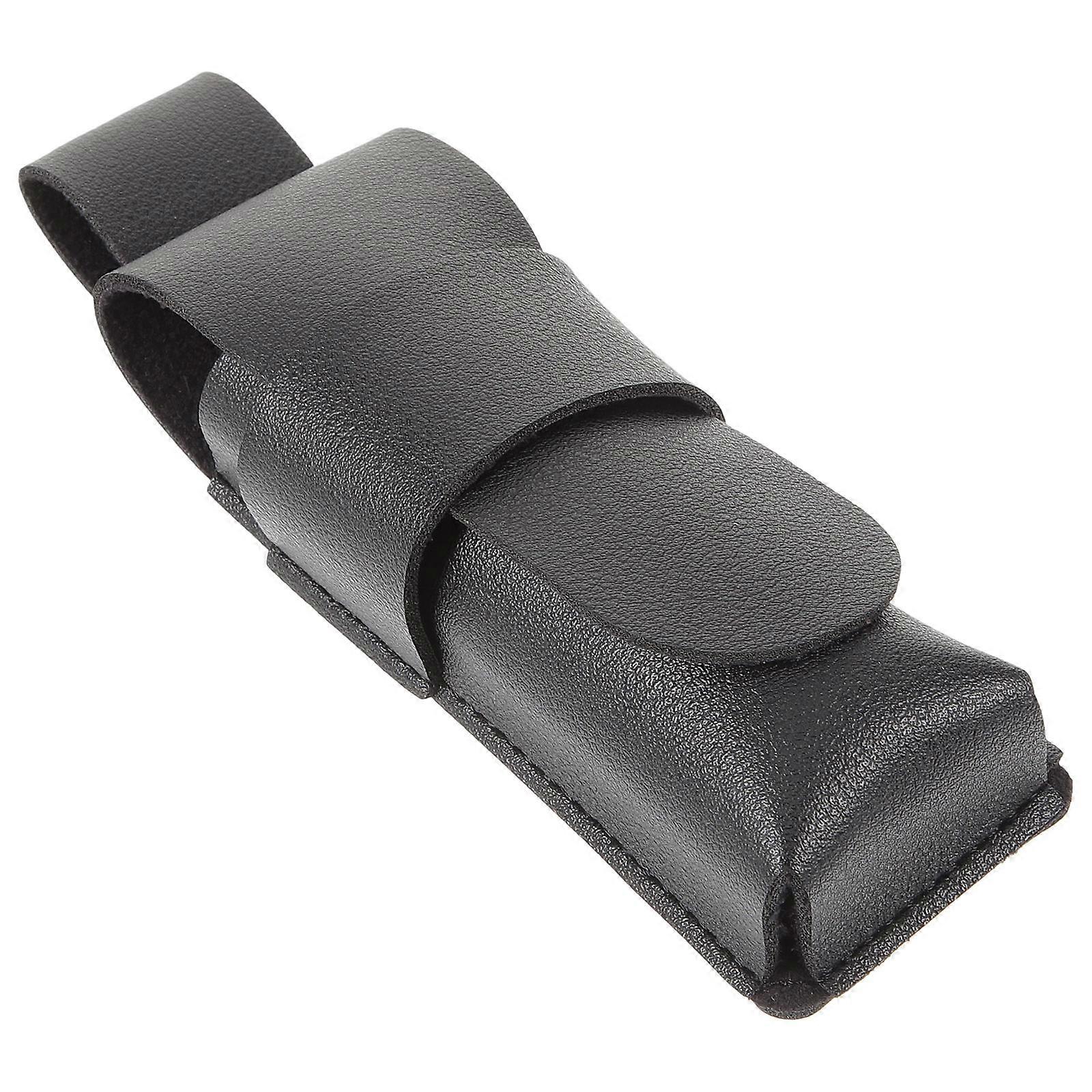 Rectangular Harmonica Storage Bag For Travel And Home Use Black PU Material 3Pcs