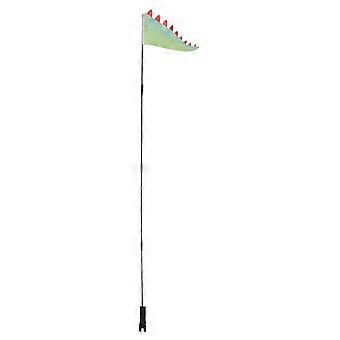 1 Set Kinderfahrrad-Sicherheitsflagge – Dinosaurier-Fahrradflagge mit Stange für mehr Sicherheit bei Outdoor-Aktivitäten und Dinosaurier-Partys