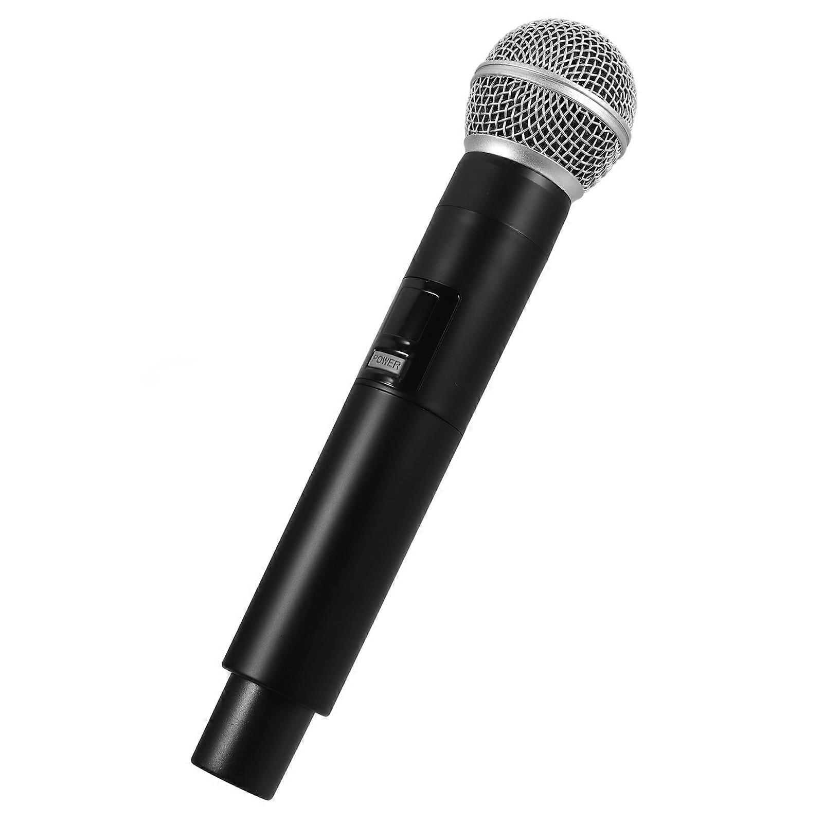 Simulation Microphone Model for Cosplay Performance 4Pcs Black ABS Set