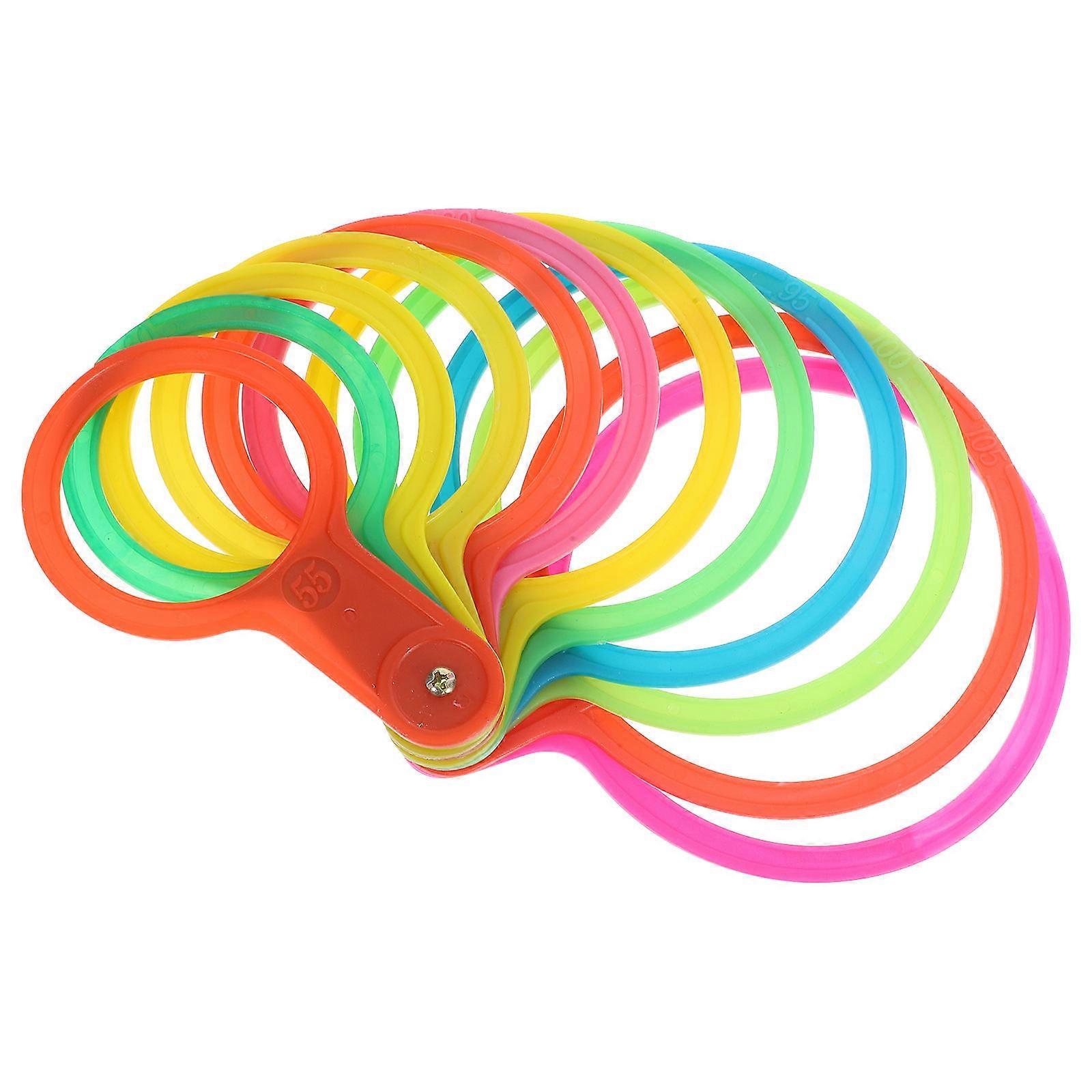 Fruits Diameter Measuring Circle Plastic Tool for Measuring 1Set Assorted Color