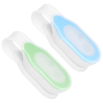 LED Magnetic Clip Flashlight for Night Safety 2Pcs Hands Free Silicone Lights