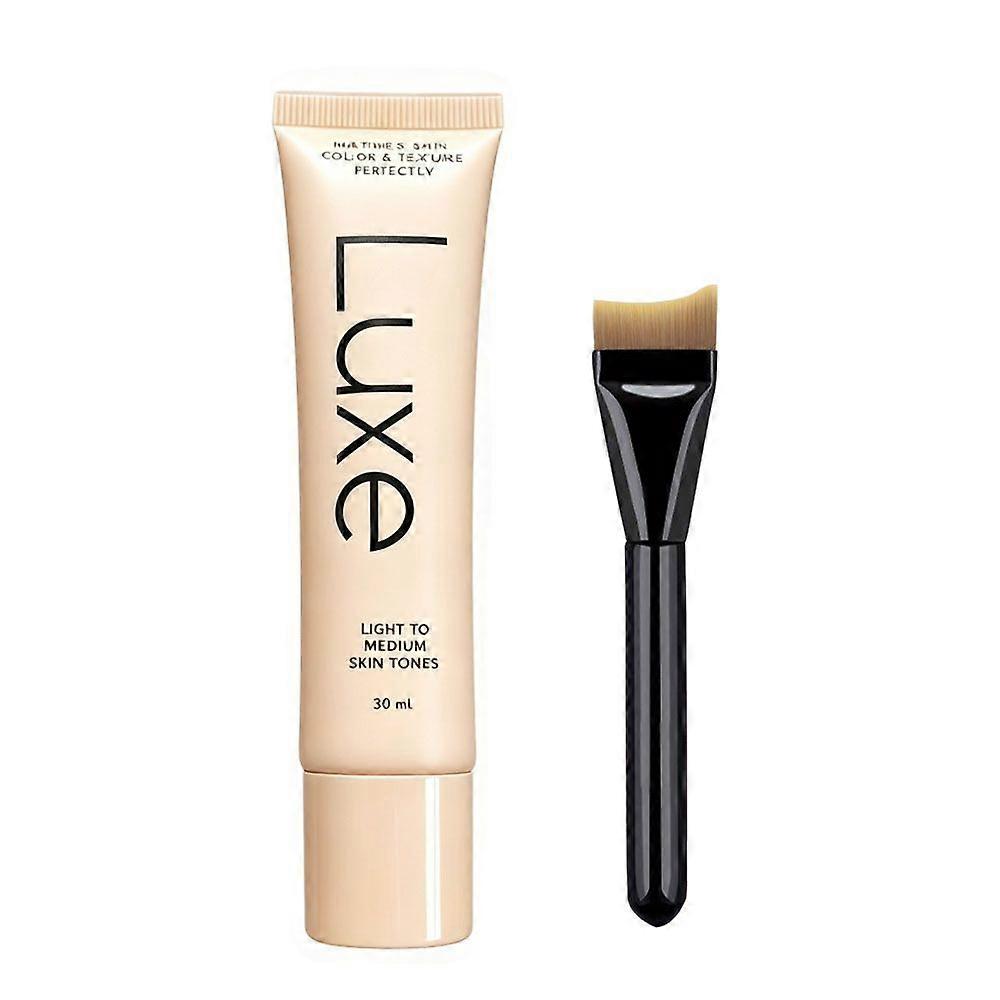 Luxe Matches Skin Color & Texture Perfect 30ml Research Color Changing Foundation met kwast