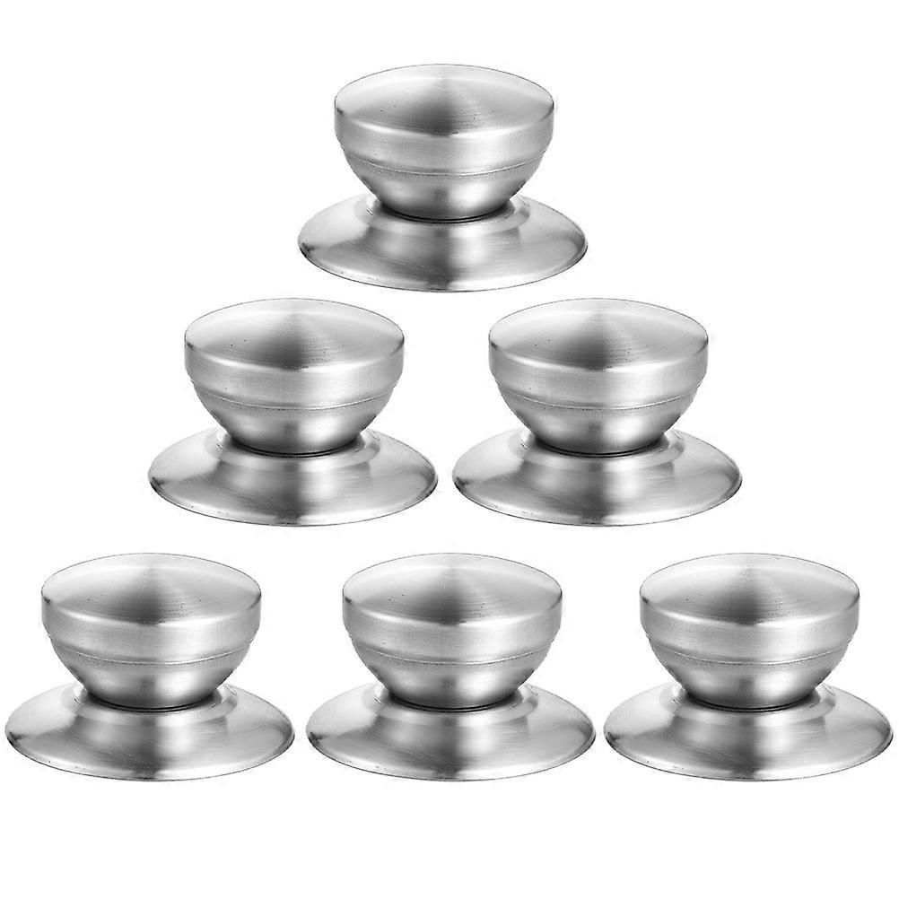 Stainless Steel Pot Lid Knobs for Pot Use 6Pcs Universal Replacement Handles