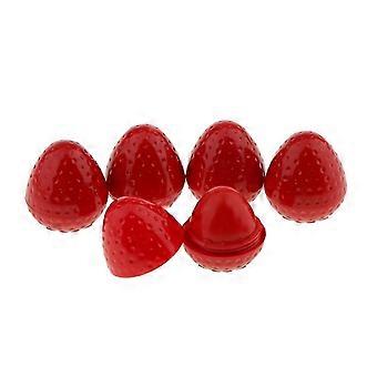 5 Stück Natürlicher feuchtigkeitsspendender Lippenbalsam mit Erdbeerfruchtgeschmack für