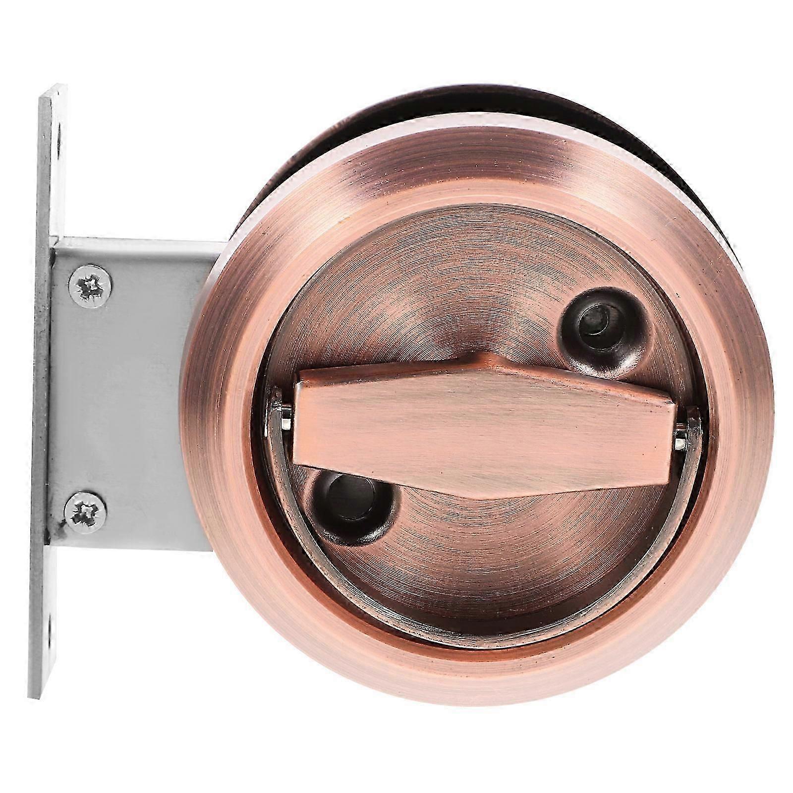 Stainless Steel Handle Concealed Pull Ring Double-Sided Lock 2Pcs