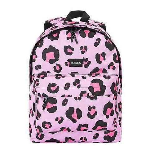 Hot Tuna Campus Leopard Print Polyester School Backpack