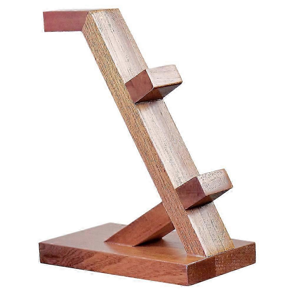 Game Controller Storage Rack for Controller Stand with Wooden Brown Finish