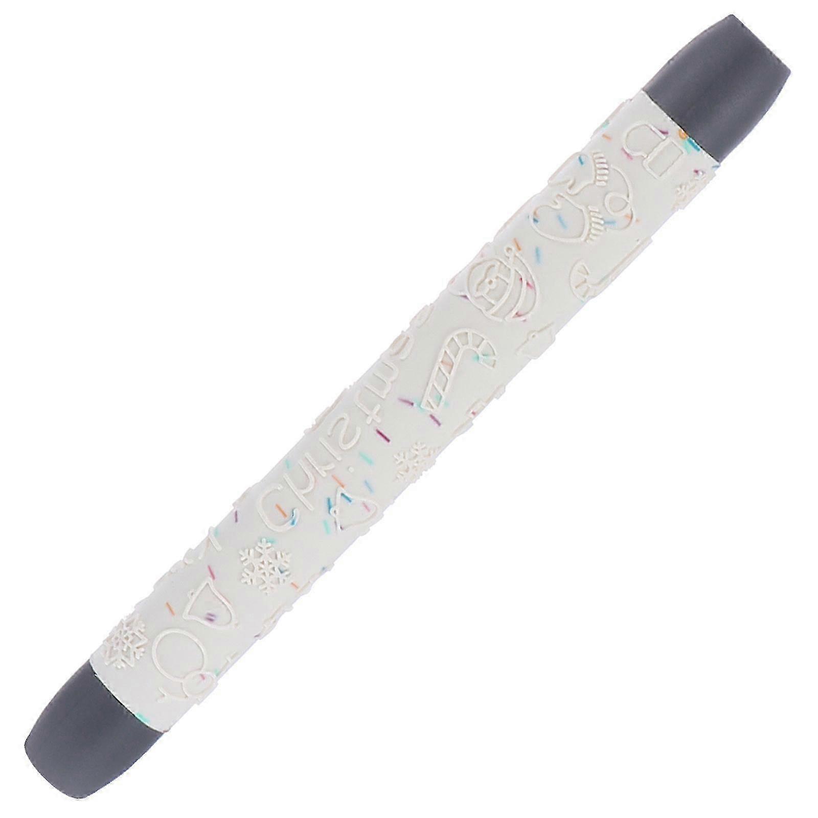 Cooking Roller Xmas Pattern Dough Rolling Pin for Kitchen 1Pcs