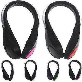 6 stks LED Shoe Clip Lights Veiligheidslichten Flash Gear Lampen voor Nachtelijk Hardlopen