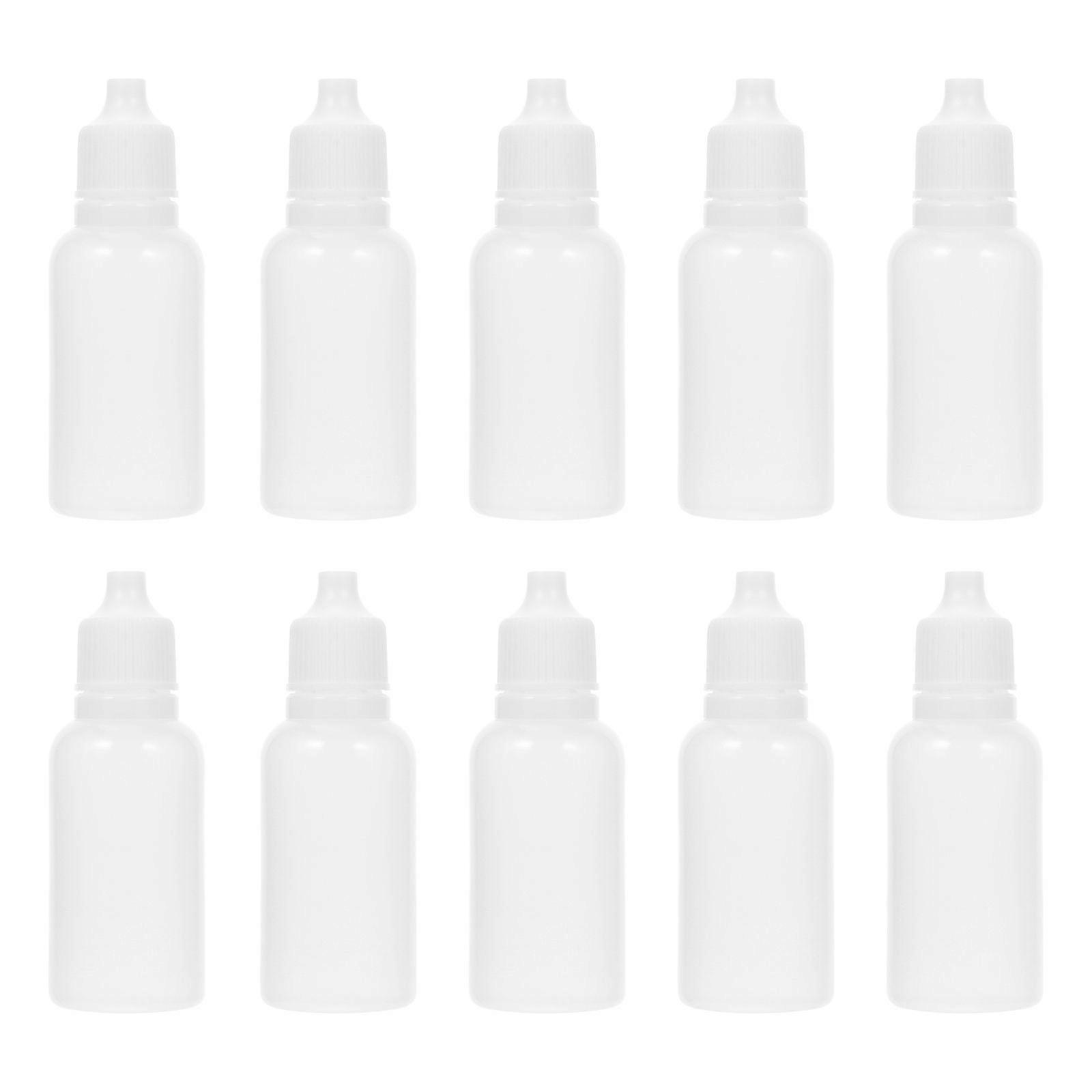 50pcs Portable Empty Eye Liquid Bottle 20ml Refillable Dropper Dispenser