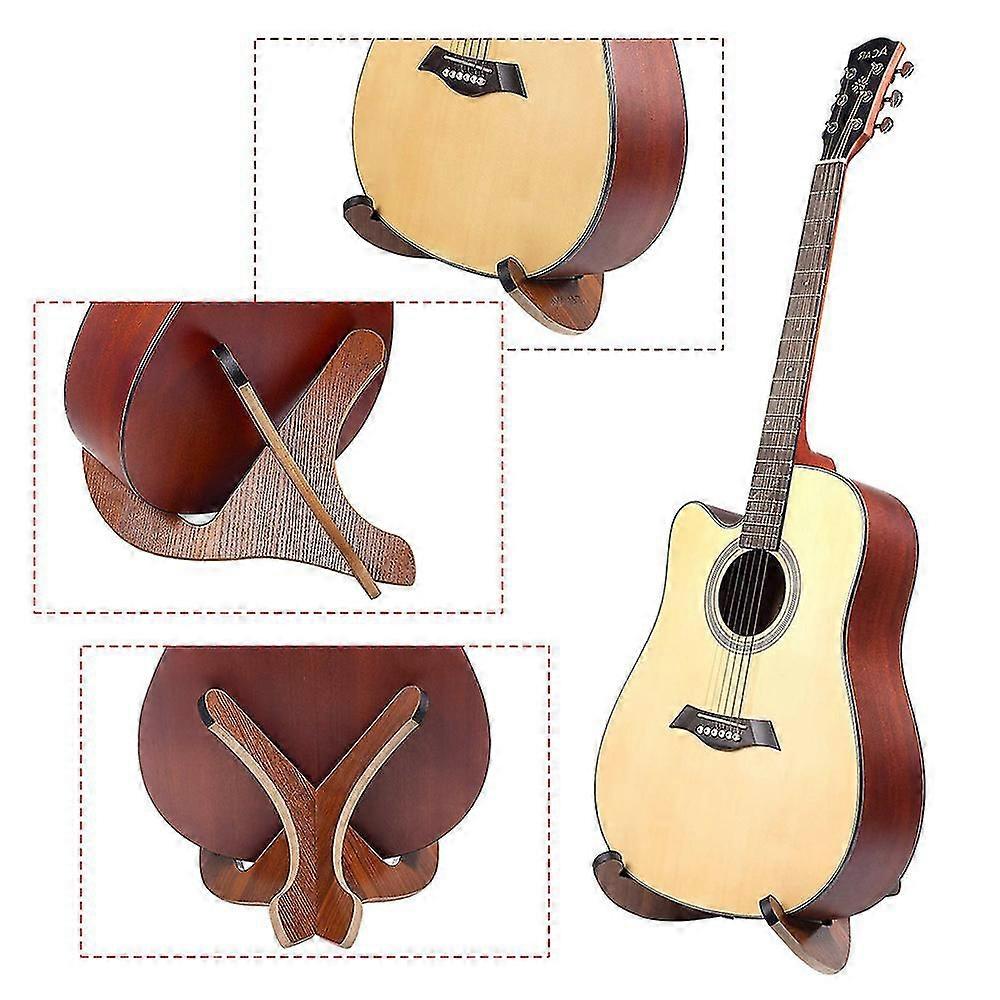 Universal din lemn Chitara Stand portabil String Instrument holder