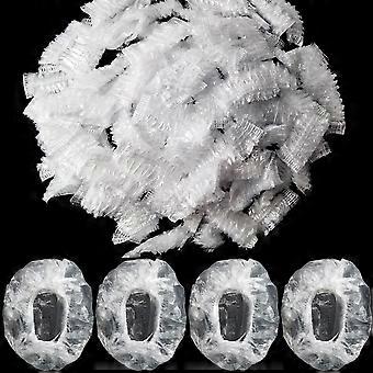 300PCS Disposable Ear Covers, Ear Protectors, Waterproof Plastic Shower Ear Protector Caps for Bathing Accessories for Hair Dye, Shower, Spa Clear  Cl