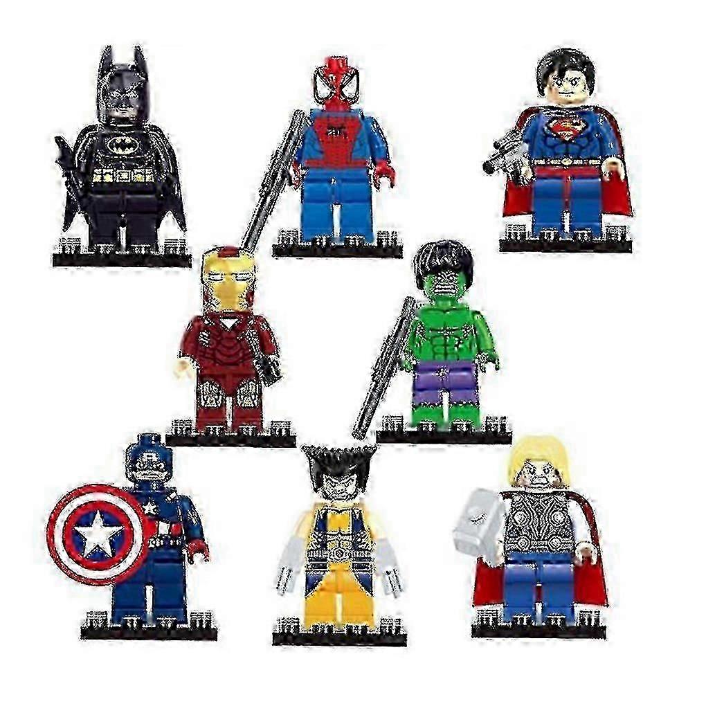 8 Pcs Edifício B S Mini Brinquedo