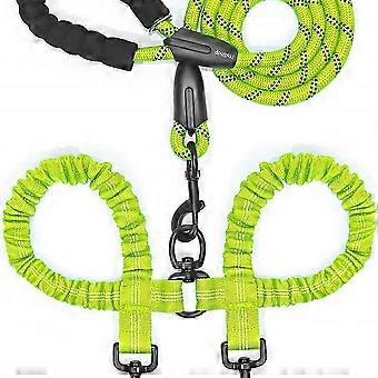 Dual Dog Leash, Double Dog Leash, 360 Swivel No Tangle Walking Leash, Shock Absorbing Bungee for Two Dogs, Large (25-150 lbs) 26-27