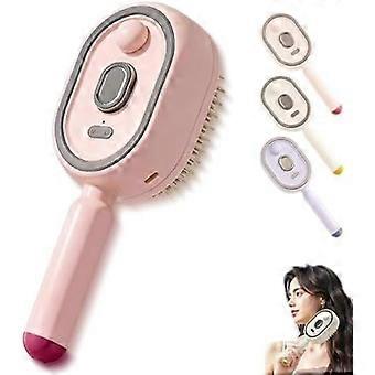 Exquisite Electric Spray Air Cushion Massage Comb, Rechargeable, with Water Spray Function, Anti-static, and nourishes hair for Frizzy Hair & Scalp Ca