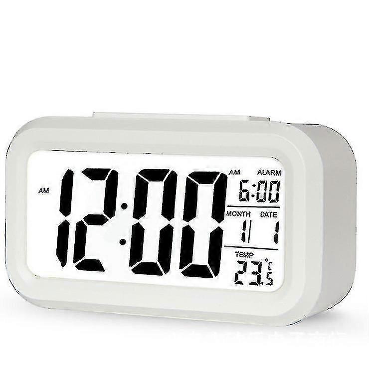 Digital Alarm Clock Smart Bedside Night Light With Temperature Snooze Lcd