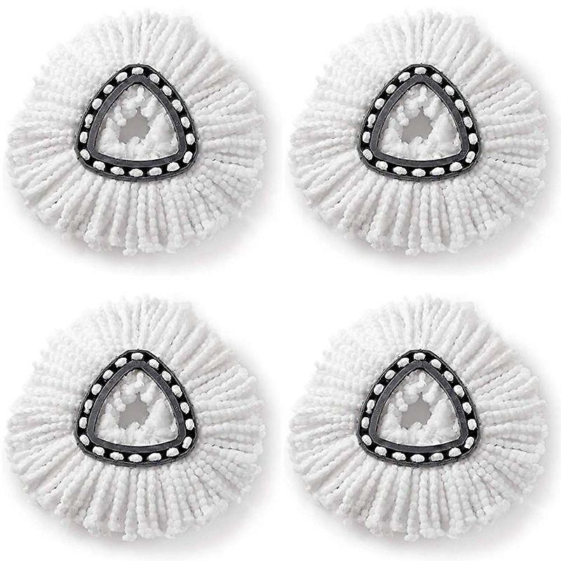 Dww-4 pcs suitable for O-Cedar/Vileda swivel mop heads, triangular cotton thread head, replacement mop cloth