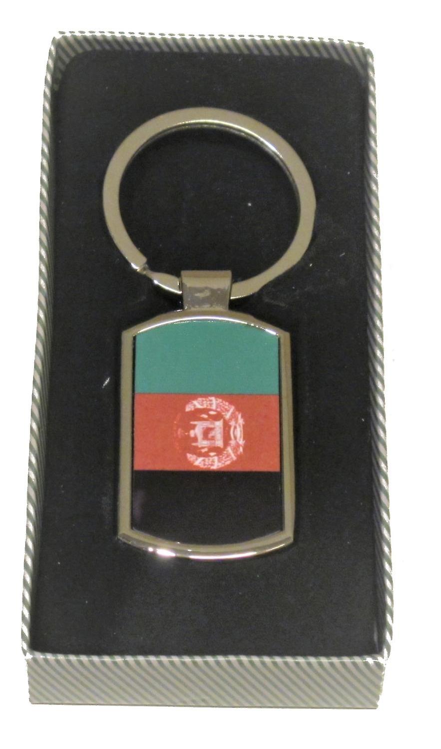 Afghanistan flag keychain