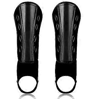 Soccer Shin Guard Slip Protective compatible withKids Padded Shin Protection Equipment with Ankle Support Adjustable Straps,10X22cm
