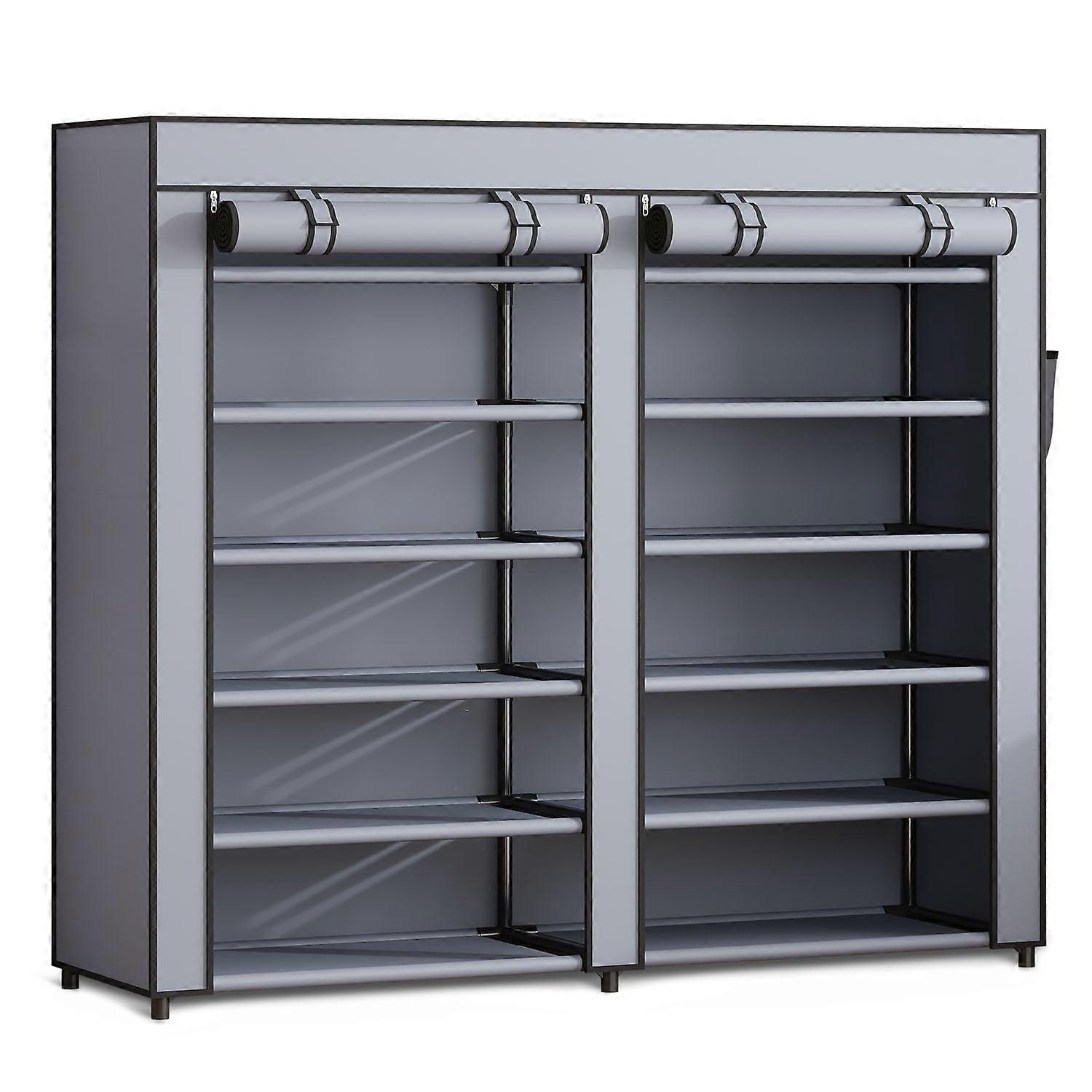 Massido MS-805 graphite textile shoe cabinet