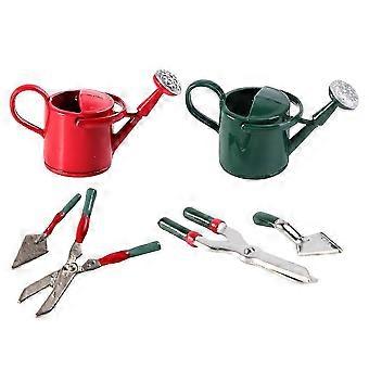 Dollhouse Garden Tool Mini Decoration compatible with Decor 6Pcs Alloy Material Set